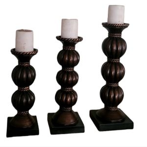 3)Nice Wood Candle Stands